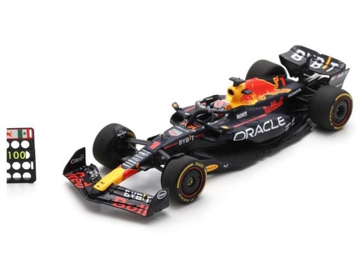 [SPA-SC8596] Spark - Oracle Red Bull Racing RB19 -  Winner Canada GP 2023 - # 1 - Max Verstappen (avec panneautage) - Edition spéciale Red Bull 100ème victoire - 1/43  