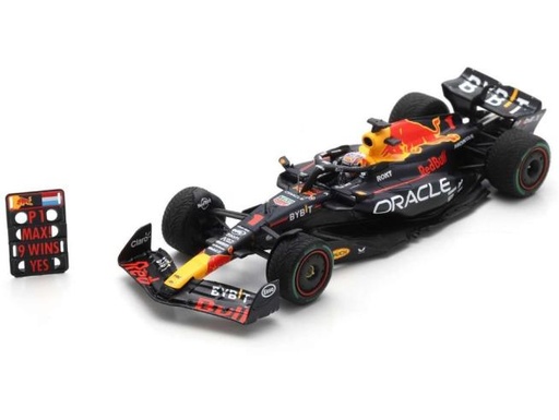 [SPA-SC 8923] Spark - Oracle Red Bull Racing RB19 -  Winner Netherlands (Dutch) GP 2023 - # 1 - Max Verstappen (avec panneautage) - 1/43  