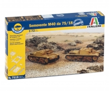 [ITA-7519] Italeri 7519 - Semovente M40 da 75/18 - (2 pièces) - 1/72 - (Fast assembly kit)