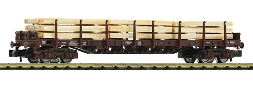 [FLE-6660049] Fleischmann 6660049 - Wagon à ranchers pour le transport du bois (avec chargement) - SBB-CFF - "N" 