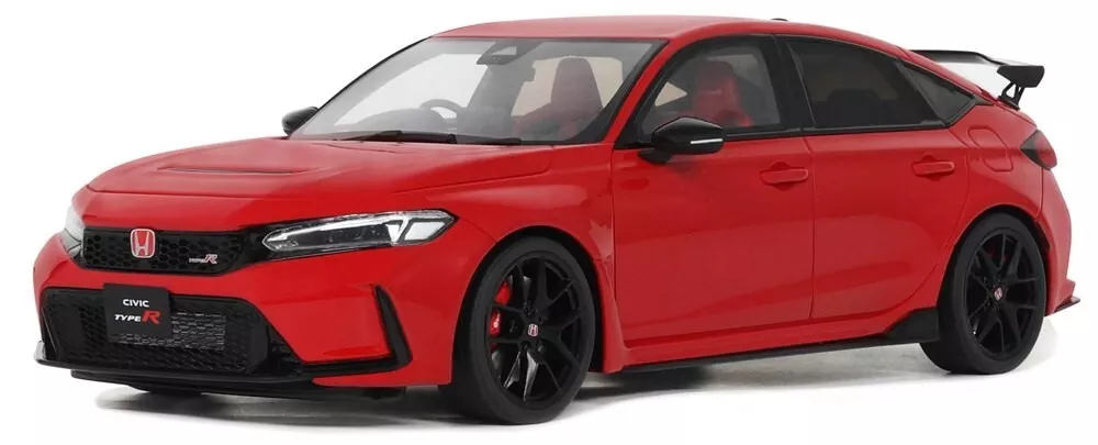 [OTT-0440] OttOmobile - Honda Civic Type R - 2022 - Rouge - Edition limitée à 2000 pcs - 1/18 