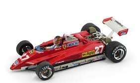 [BR-R267-CH] Brumm - Ferrari 126 C2 - 2ème du Grand Prix de San Marino 1982 - Gilles Villeneuve #27  (avec pilote) - 1/43
