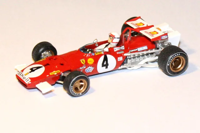 [BR-313-CH] Brumm - Ferrari 312B - Winner Grand Prix d'Italie 1970 - Clay Regazzoni  #4 - 1/43   (avec pilote)