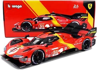 [BUR-16301-51] Burago - Ferrari Racing 499P - 24h du Mans Champion 2023 - 1/18 