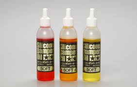 [TAM-53443] Tamiya 53443 - Set de 3 bouteilles d'huile au silicone"soft" pour amortisseurs (rouge, orange et jaune)