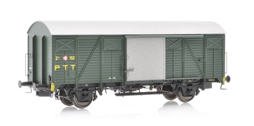 [EXA-E20949] Exact-Train EX20949 - Wagon Marchandise CFF Zk PTT - Vert 152 - HO 