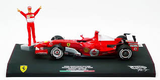 [HOT-J2994] Hot Wheels  - Ferrari 248 F1 - Michael Schumacher- Monza GP 10.09.2006 - Annonce de retraite - Limité et numéroté - Base en cuir - 1/18    