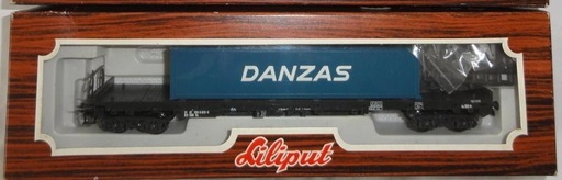 [LIL-202 16] Liliput 202 16 - Wagon porte containers à ranchers "Danzas" ÖBB - HO  