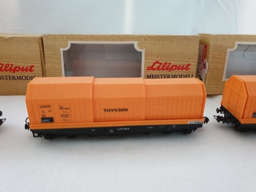 [LIL-222 00] Liliput 222 00 - Wagon à capot télescopique "THYSSEN" - DB - HO  
