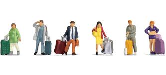 [NOC-15223] Noch 15223 - Voyageurs "avec bagages" (6 personnages) - HO 