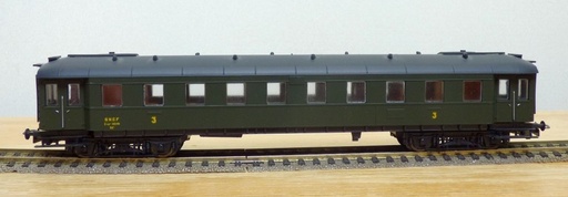 [LIL-285 73] Liliput 285 73 - Voiture Voyageurs - 3ème classe "Bastille" - SNCF - HO    