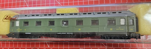 [LIL-295 40] Liliput 295 40 - Voiture grandes lignes - 1ère et 2ème et 3ème classe - type A2B2C3yfi des chemins de fer Français - A.L. (Alsace Lorraine) - HO      