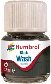[HUM-AV0201] Humbrol 0201 - Enamel Wash Black  - 28 ml  