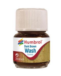 [HUM-AV0205] Humbrol 0205 - Enamel Wash Dark Brown  - 28 ml   
