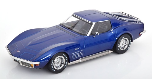 [KK-181222] KK scale - Chevrolet Corvette C3 - Décapotable - 1972 - Bleue Métallisée - 1/18 