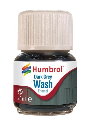 [HUM-AV0204] Humbrol 0204 - Enamel Wash Dark Grey  - 28ml