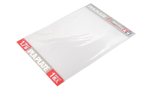 [TAM-70128] Tamiya Feuille plastique transparent épaisseur 1.7mm - 364 x 257mm (1 pièce)