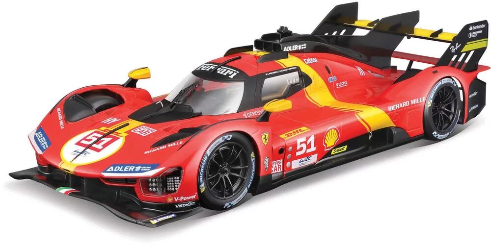 [BUR-1826309-R] Burago - Ferrari Racing 499P - 24h du Mans Champion 2023 - 1/24