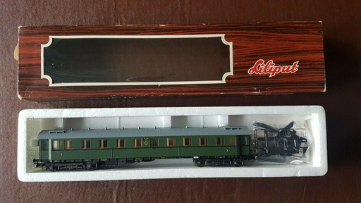 [LIL-843 02] Liliput 843 02 - Voiture grandes lignes type - 3ème  classes - 16 244 dépôt de Hanovre - (plaques d'itinéraires inclus) - DR - HO  