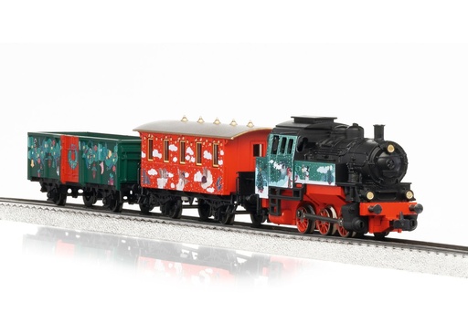 [MAR-29124] Märklin 29124 Coffret Start Up - "Joyeux Noël" - locomotive vapeur - Digital MFX (y compris rail et commande) - HO 