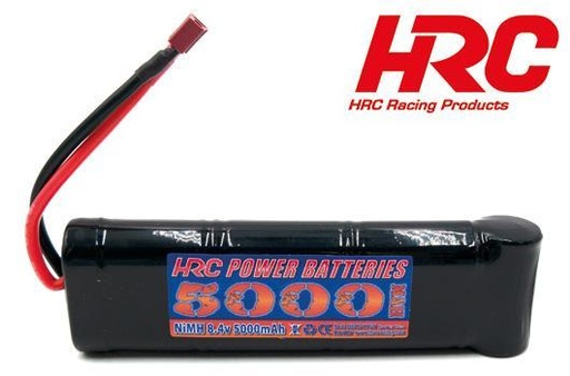[HRC-01750FD] HRC - Accu NiMH 7 cells - 8.4V - 5000 mAh - Ultra T plug - Stick Battery Pack