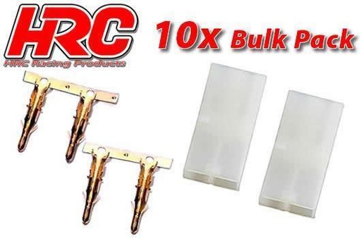 [HRC-9084B] HRC - 9084B - Connecteur Tamiya Gold - Mâle - (10 pièces)