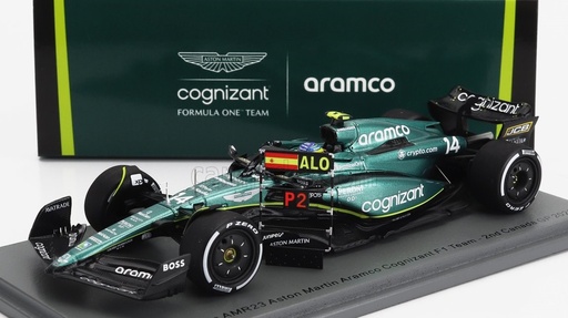 [SPA-8597] Spark - Aston Martin AMR23 F1 Team - #14 - F. Alonso - 2ème Canada GP 2023 - 1/43  (avec panneautage)