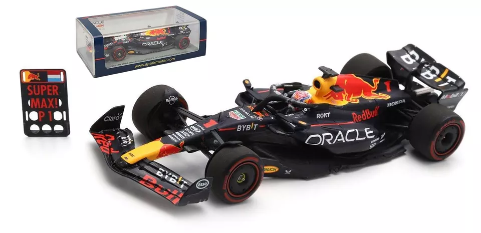 [SPA-SC 8916] Spark - Oracle Red Bull Racing RB19 -  Winner Belgian GP 2023 - # 1 - Max Verstappen (avec panneautage) - 1/43