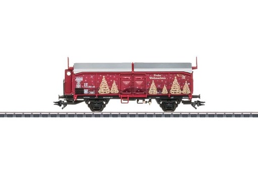 [MAR-48424] Märklin 48424 - Wagon de Noël 2024 à toit coulissant type Tms 851 avec guérite de frein et frein à main - HO