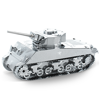 [MET-MMS204] Metal Earth - Sherman Tank - Kit métal 3D