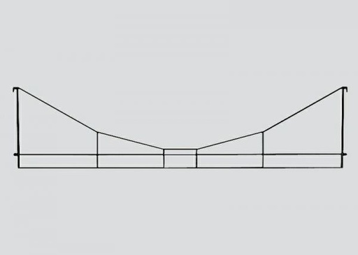 [MAR-8925] Mini-Club 8925 - Suspension transversale pour caténaire (1 pièce) - 72 mm long - Z
