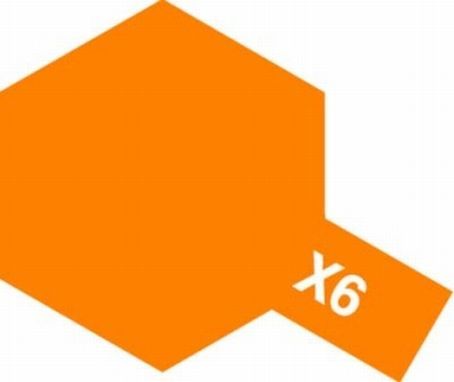 [TAM-81506] Tamiya X-6 - Peinture acrylique - Orange