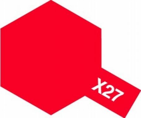 [TAM-81527] Tamiya X-27 - Peinture acrylique - Rouge transparent