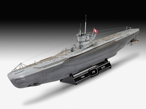 [REV-05675] Revell 05675 - Gift Set "Das Boot" Type VII C - U96 - 40th Anniversary - 46.5 cm long - 87 pièces (y compris peinture, colle, et pinceau et poster du film) - 1/144