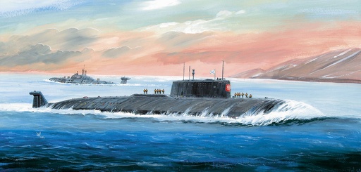 [ZVE-9007] Zvezda 9007 - Nuclear Submarine APL Kursk - 1/350 - 44 pièces - 44.5 cm de longueur