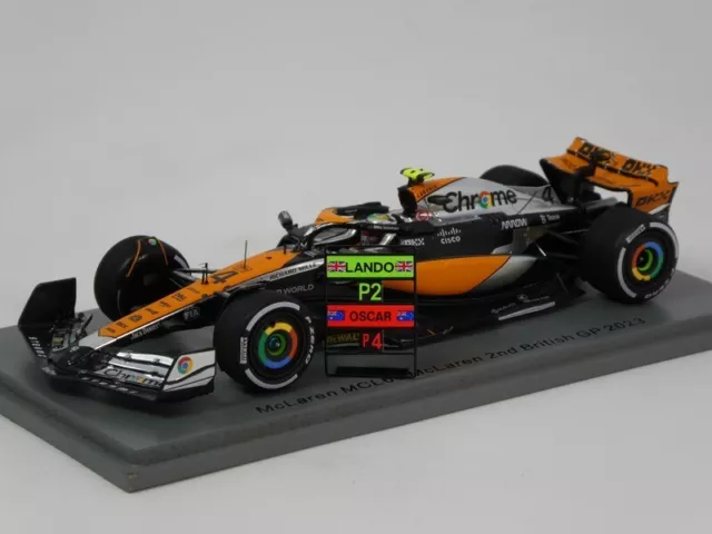 [SC-8593] Spark - McLaren MCL60 - 2nd British GP 2023 - #4 - L. Norris - 1/43 (avec panneautage)