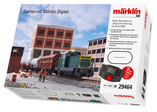 [MAR-29464] Märklin 29464 Coffret départ digital - "train marchandises belge avec série 8000" - HO