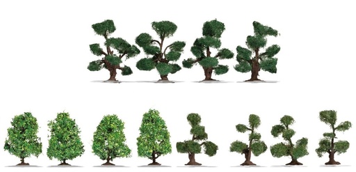 [NOC-21546] Noch 21546 - Arbustres d'Ornement 12 pces - 4 et 5 cm haut - HO-TT-N