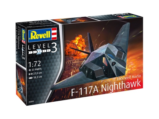 [REV-03899] Revell 03899 - F-117 Stealth Fighter - 1/72 - 18.2 cm envergure - 37 pièces