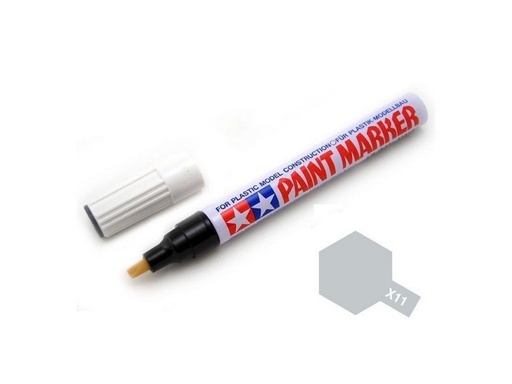 [TAM-89011] Tamiya X-11 - Feutre de Peinture émail - Gris métallisé