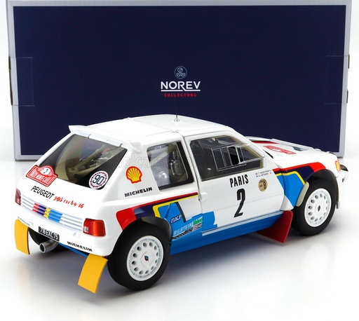 [NOR-184864] Norev - Peugeot 205 T16 - #2 - Vatanen/Harryman - Monte Carlo Rally 1985 - 1/18
