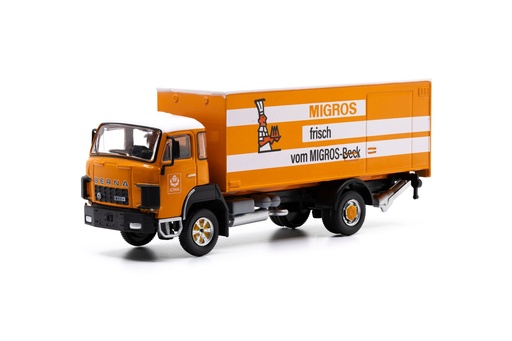 [ACE-85.002386] ACE Berna Saurer D250B - F4x2 - Camion Frigo "Frisch vom Migros Beck" - 1/87