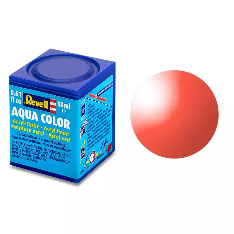 [REV-36731] Revell 36731 - Rouge transparent "peinture acryl" - 18ml (protégée du gel)