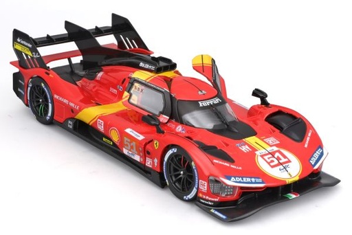[BUR-1826583-R] Burago - Kit métal Ferrari Racing 499P - 24h du Mans Champion 2023 - 1/24  