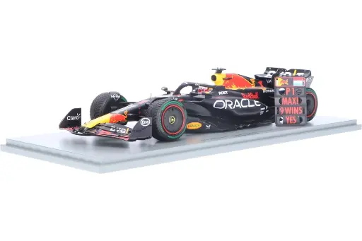 [SPA-SC 18 959] Spark - Oracle Red Bull Racing RB19 -  Winner Dutch GP 2023 - # 1 - Max Verstappen (avec panneautage) - 1/18