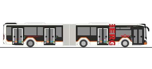 [RIE-75870] Rietze 75870 - Bus articulé MAN Lion's City 18'18 Zimmerberg - Bammert (CH) - 1/87