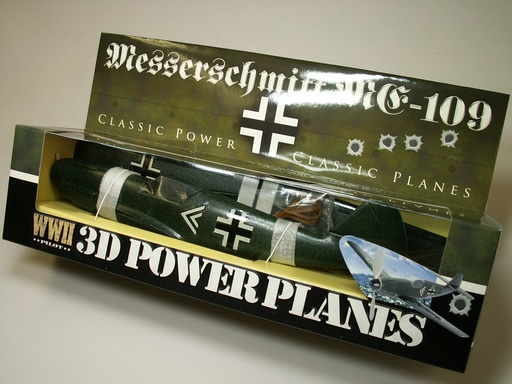 [WHI-AG1883] White Wings - Messerschmitt ME-109 - Avion à assembler en mousse de styro - Pour vol libre - Avec moteur à élastique - Finition très réaliste