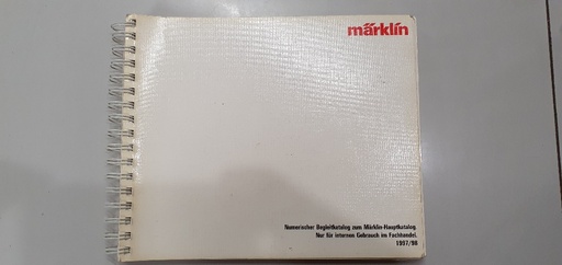 [OKAZ-MAR-KAT-1997] Catalogue Märklin 1997/98 pour détaillants - État correct avec annotations manuscrites à l'intérieur - (Occasion vérifiée)