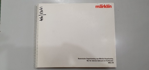 [OKAZ-MAR-KAT-1993] Catalogue Märklin 1993/94 pour détaillants - État correct - (Occasion vérifiée)