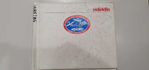 [OKAZ-MAR-KAT-1985] Catalogue Märklin 1985/86 pour détaillants - État passable - Avec annotations manuscrites et pages modifiées/découpées - Incomplet (Occasion vérifiée)